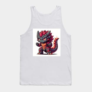 Chibi cute godzilla kaiju Tank Top